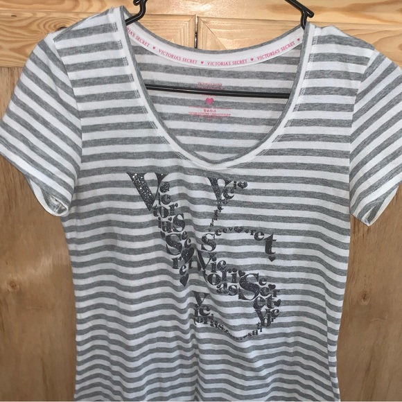 Victoria’s Secret Cotton lingerie striped nightgown size S - Picture 2 of 3